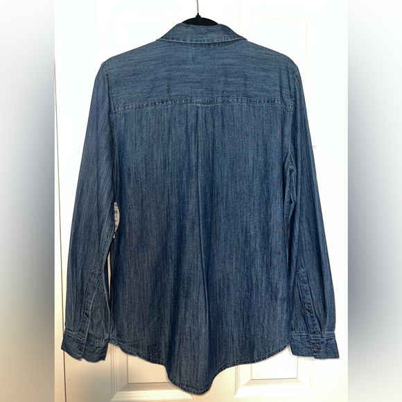 💙 NWT! Style & Co Chambray Shirt - Picture 5 of 5